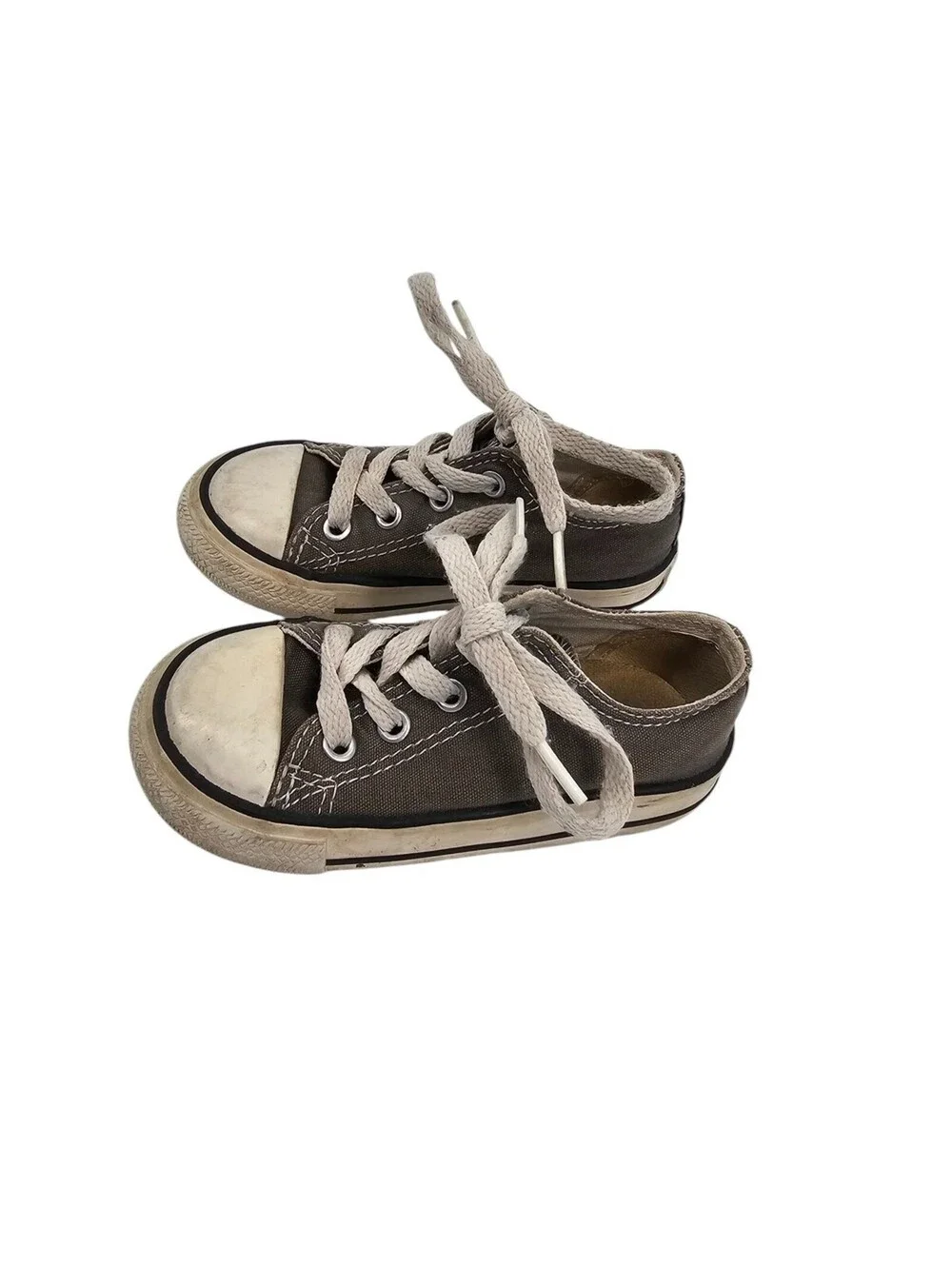 Converse All Star Toddler Boys Sz 7 Lace Up Classic Low Top Shoes Gray